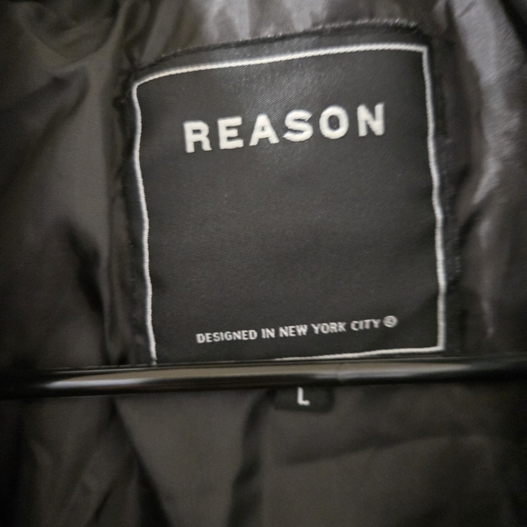 Reason Men's Forest Green Puffer Jacket - Picture 3 of 3
